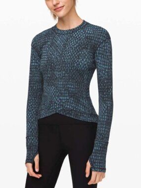 Lululemon Close to Crossing Long Sleeve Jacquard Size M